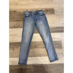 Kancan Jeans Womens 11 29 Blue Skinny Stretch Distressed Mid Rise Denim Pants